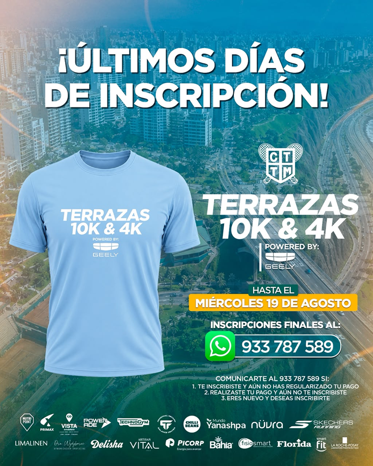 🏃 TERRAZAS 10K & 4K: ¡ÚLTIMOS DÍAS DE INSCRIPCIÓN!