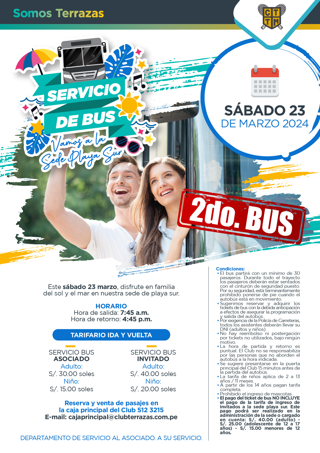 2DO BUS A LA SEDE PLAYA SUR. VAMOS A BUSCAR EL SOL