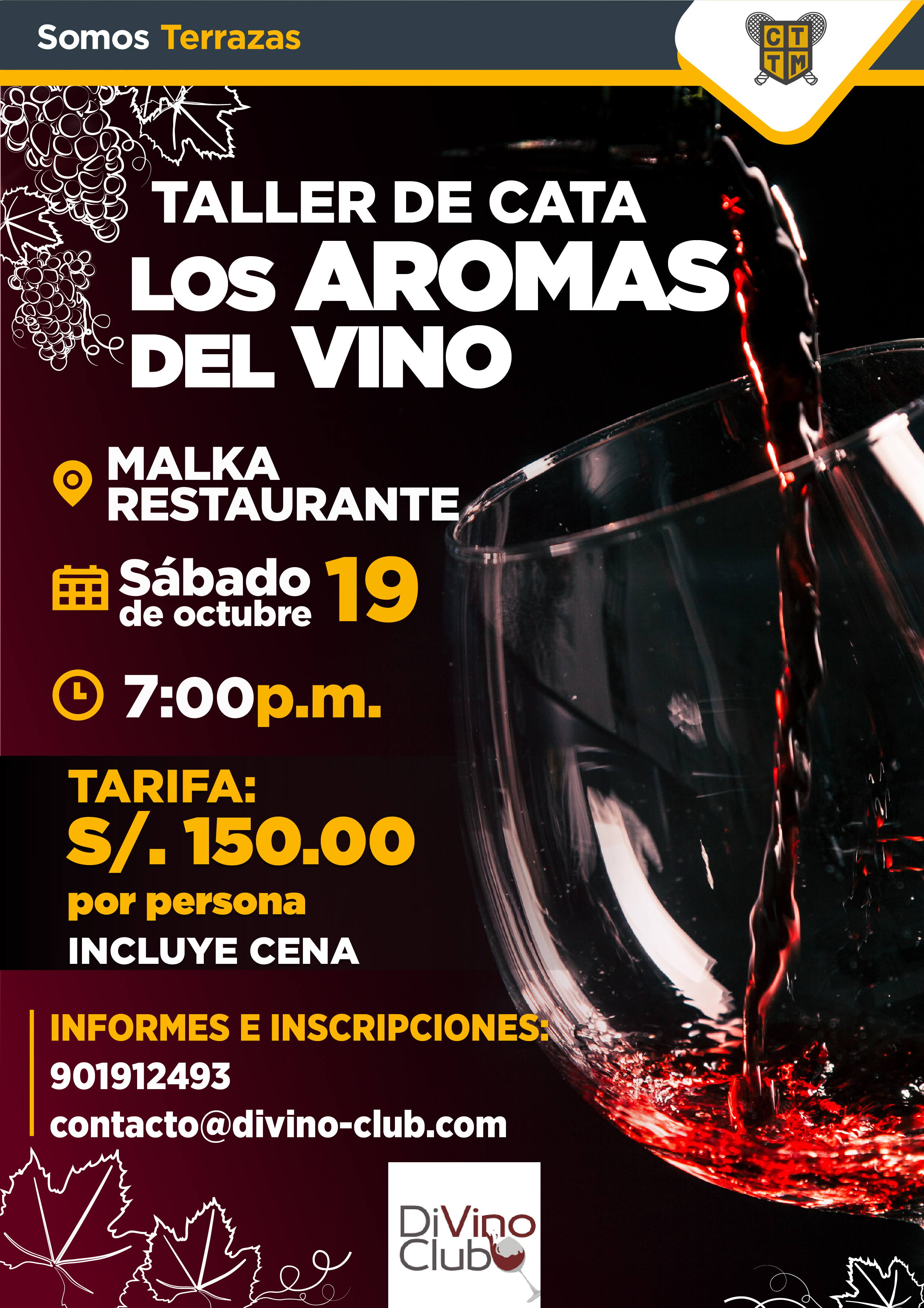 TALLER DE CATA: LOS AROMAS DEL VINO 